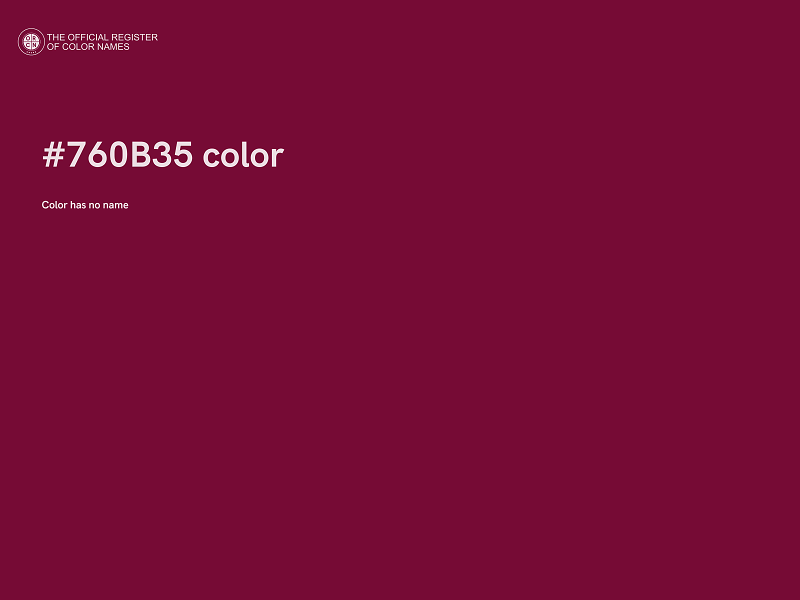 #760B35 color image