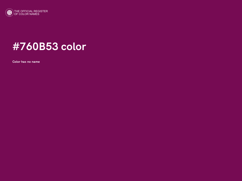 #760B53 color image