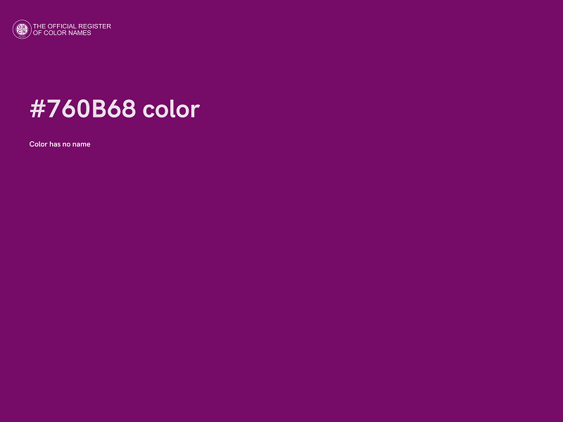 #760B68 color image