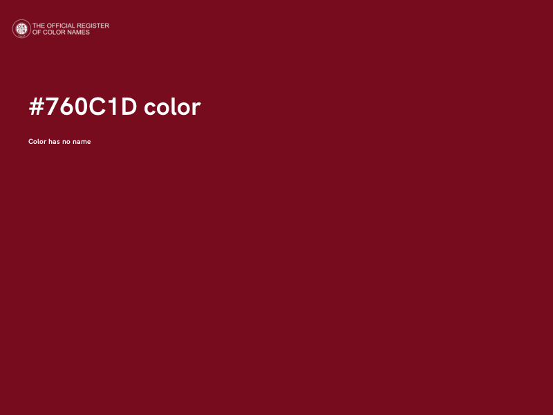 #760C1D color image