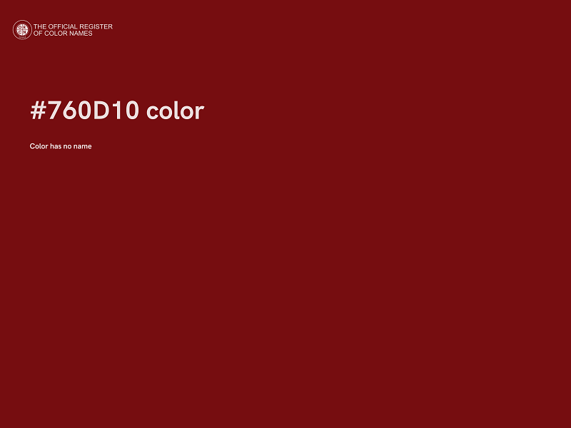 #760D10 color image