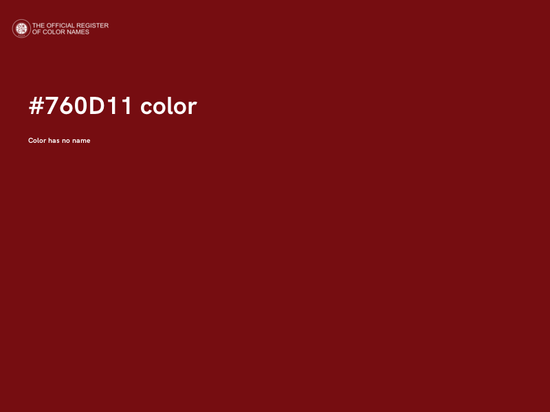 #760D11 color image
