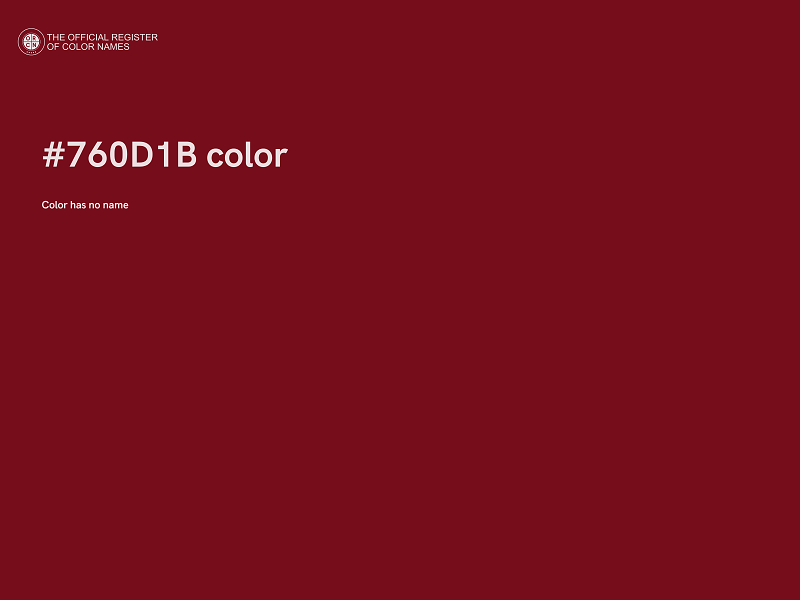 #760D1B color image