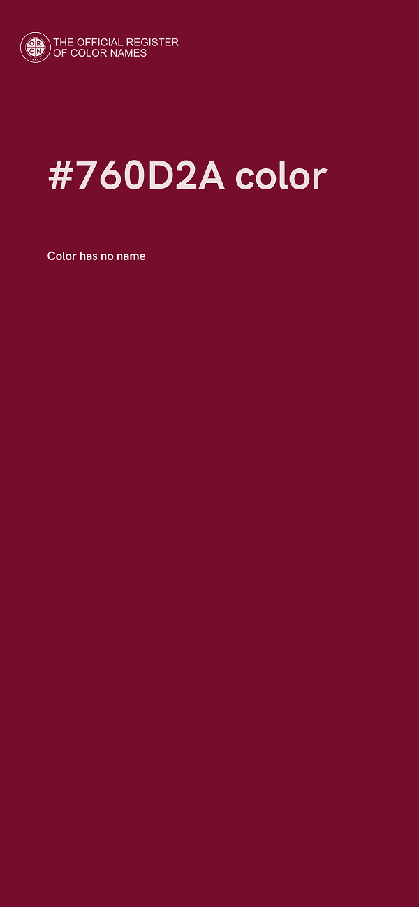 #760D2A color image