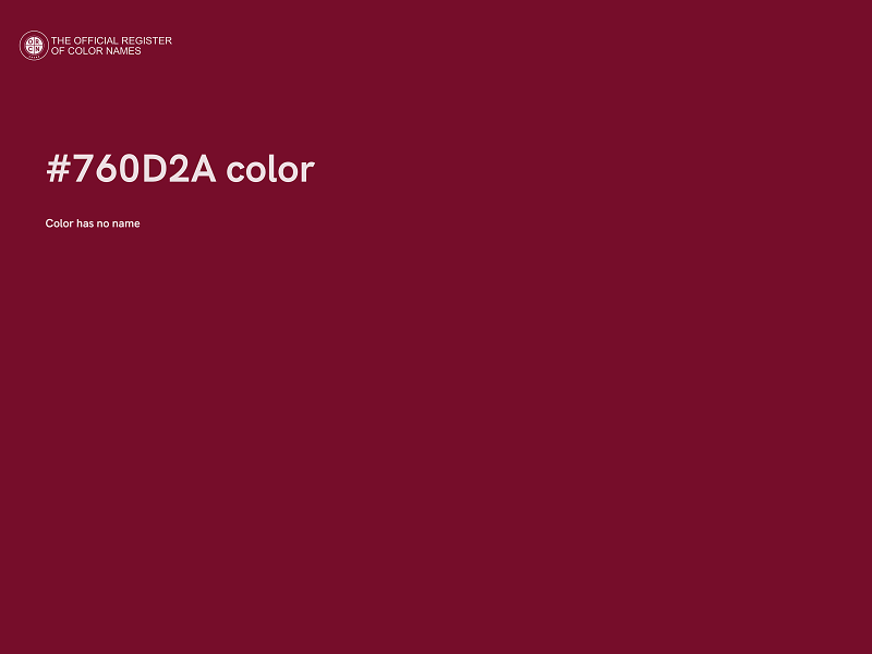 #760D2A color image