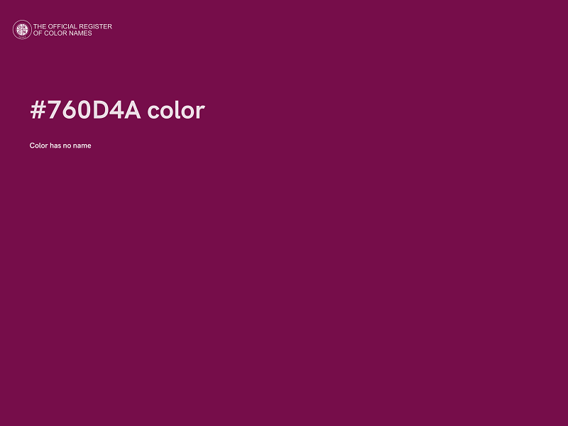 #760D4A color image