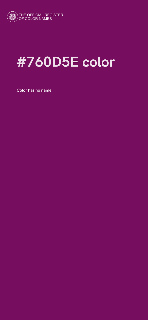#760D5E color image