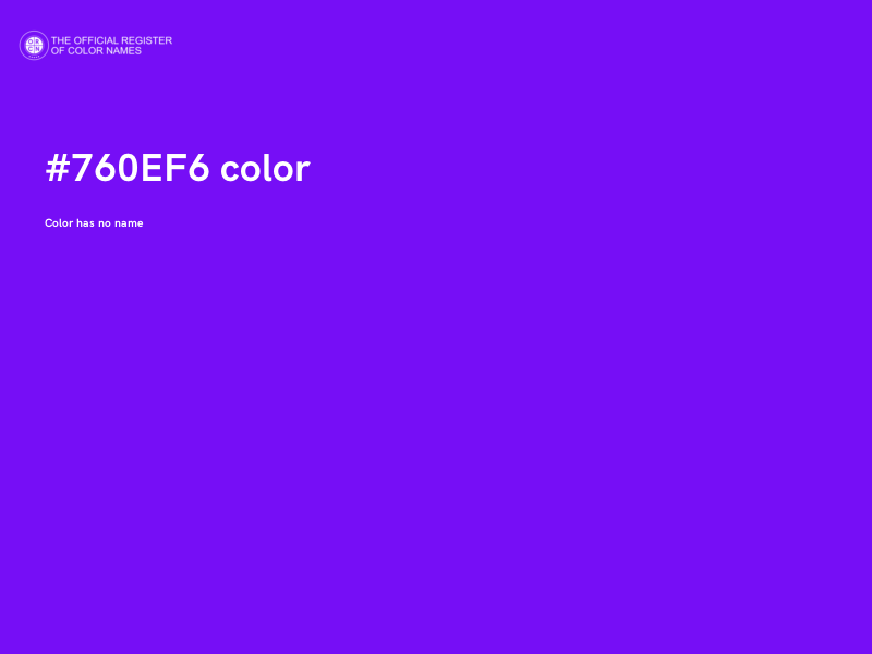 #760EF6 color image