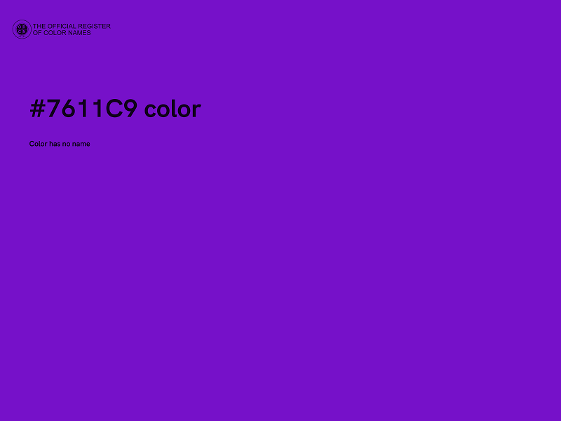 #7611C9 color image