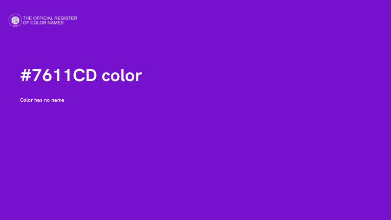 #7611CD color image