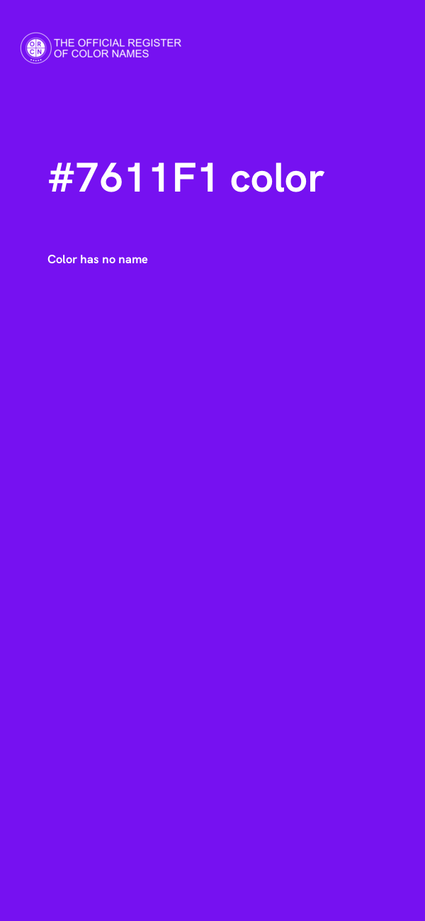 #7611F1 color image