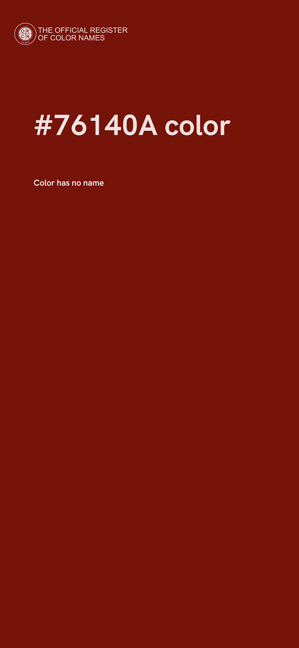 #76140A color image