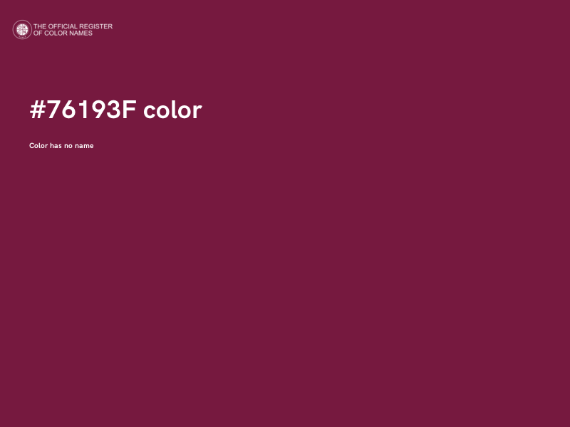#76193F color image