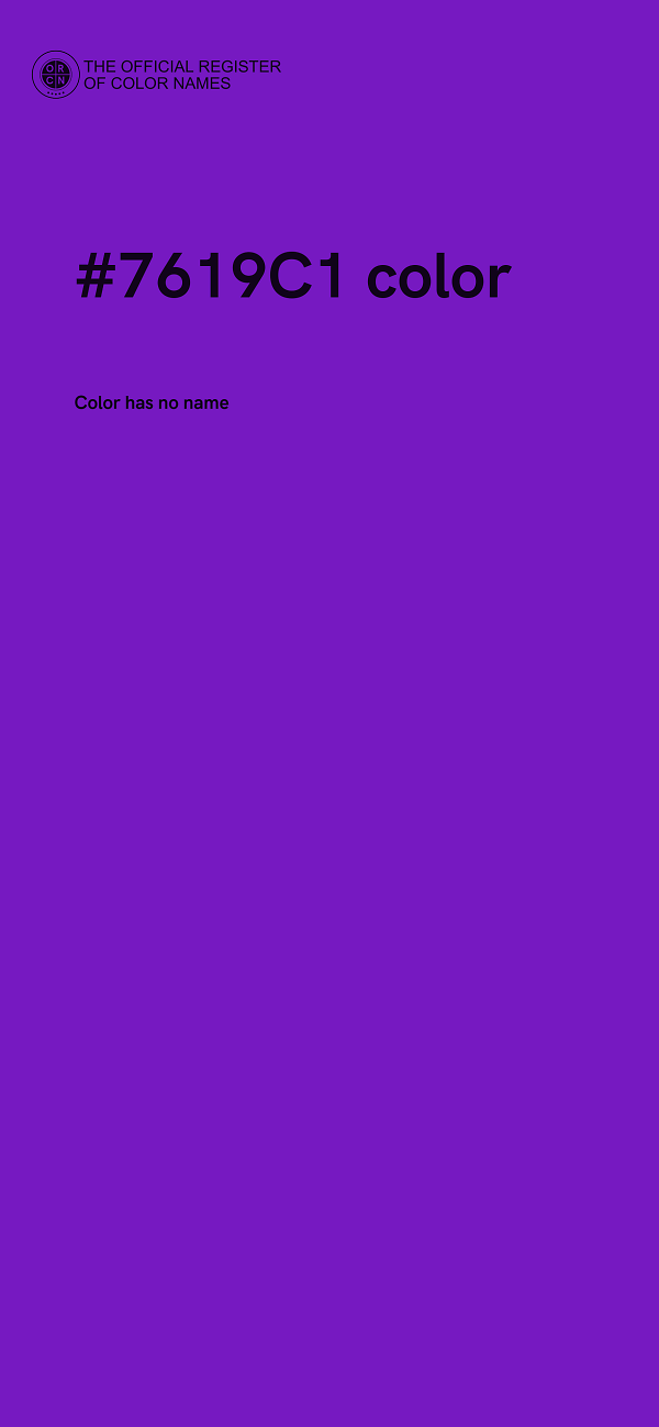 #7619C1 color image