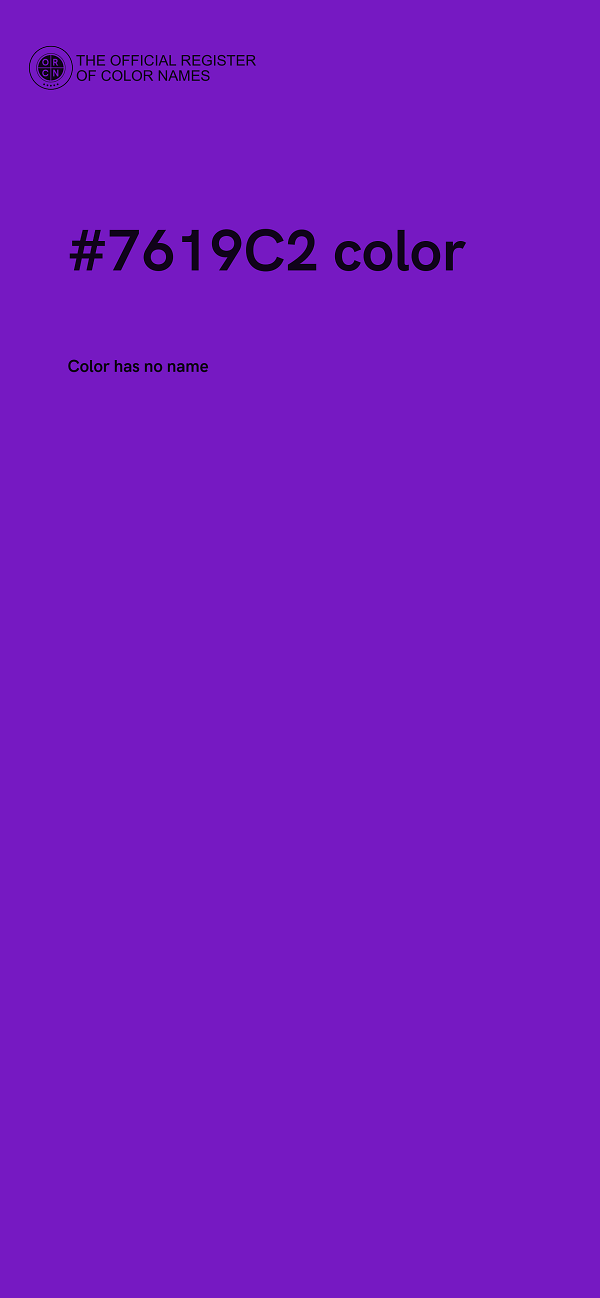#7619C2 color image