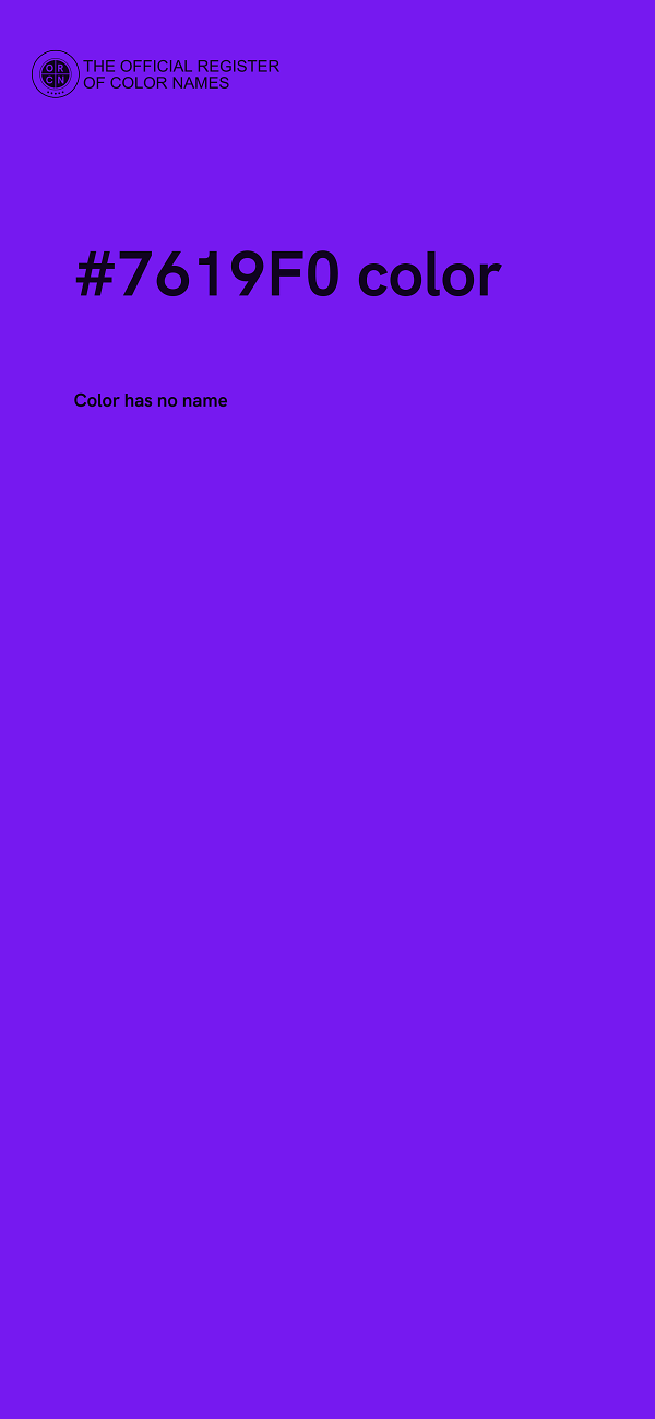 #7619F0 color image