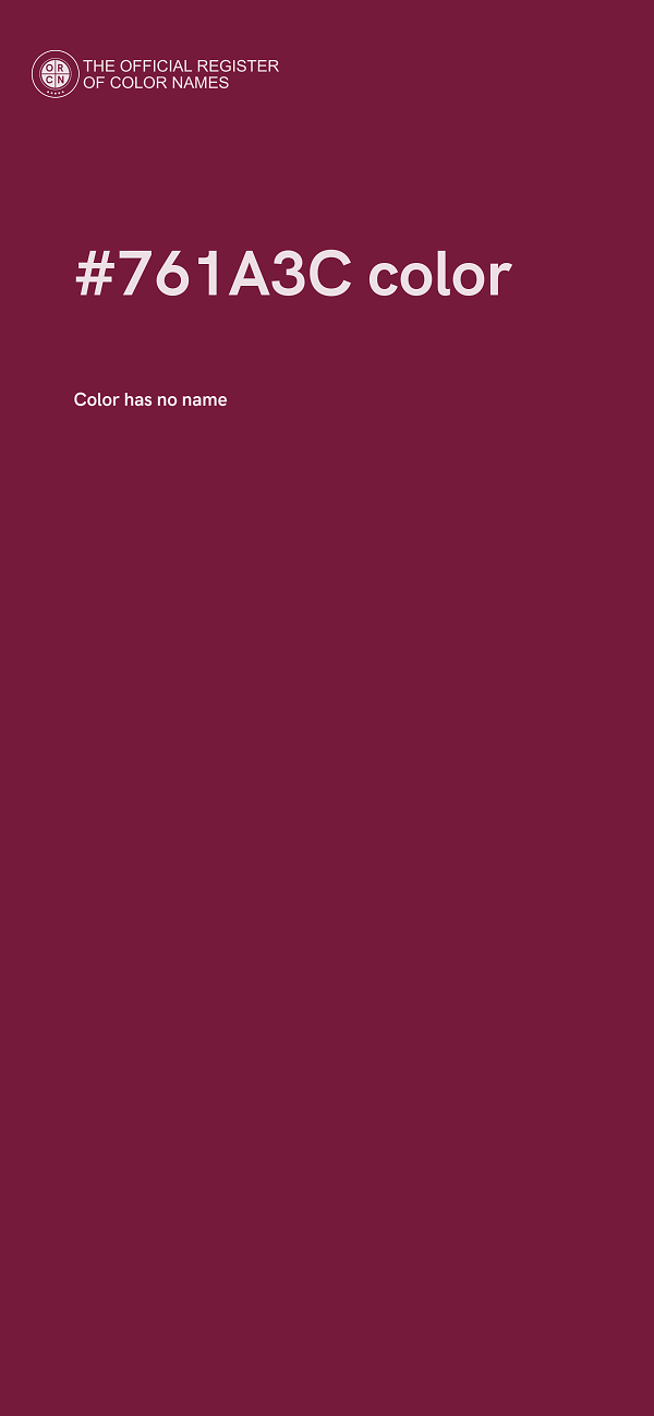 #761A3C color image