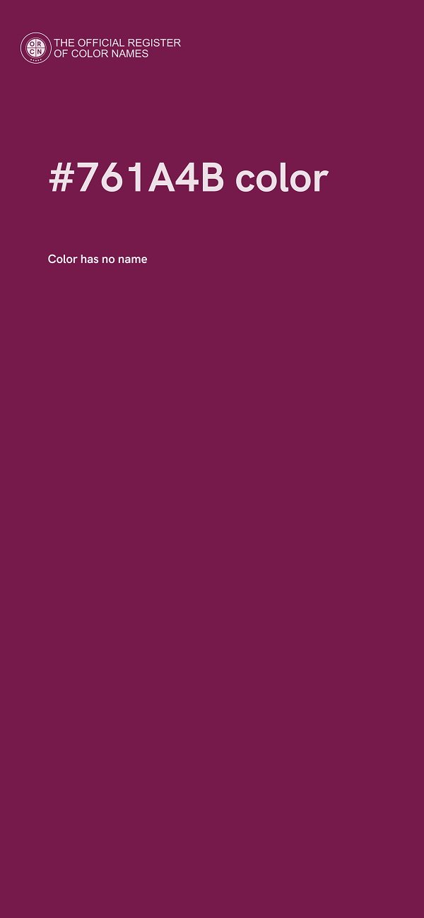 #761A4B color image
