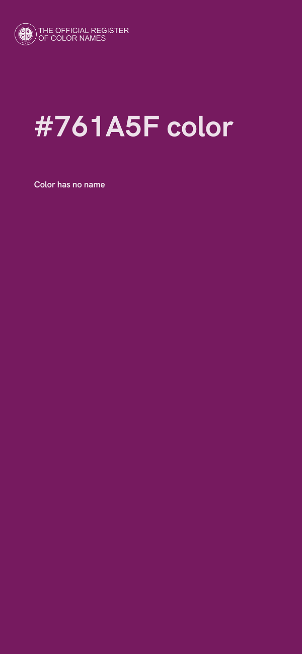 #761A5F color image