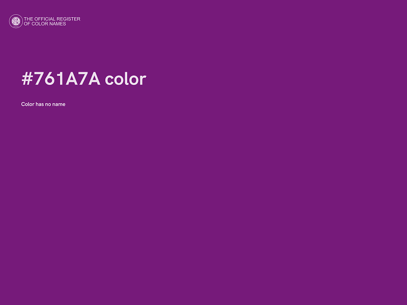 #761A7A color image