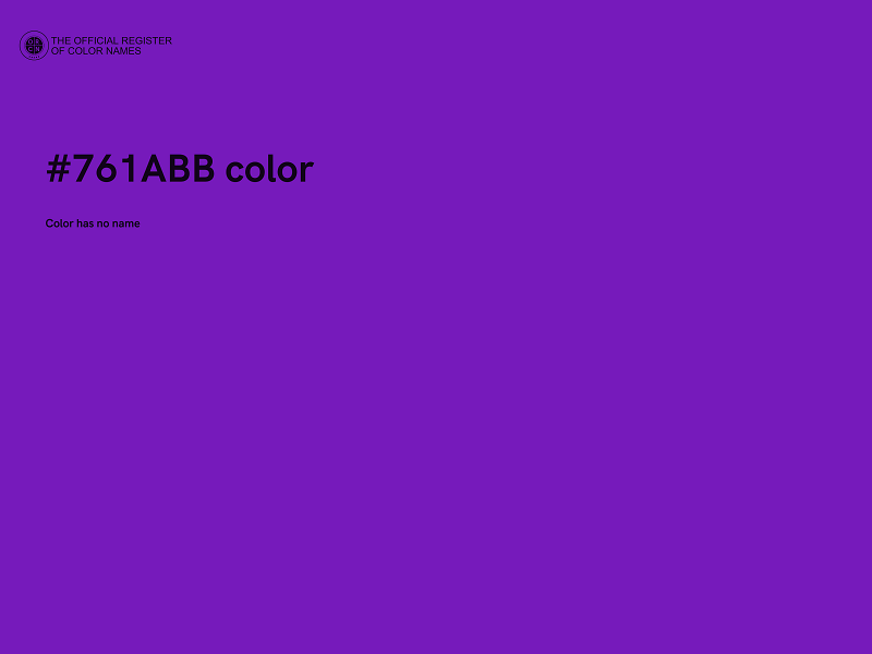 #761ABB color image