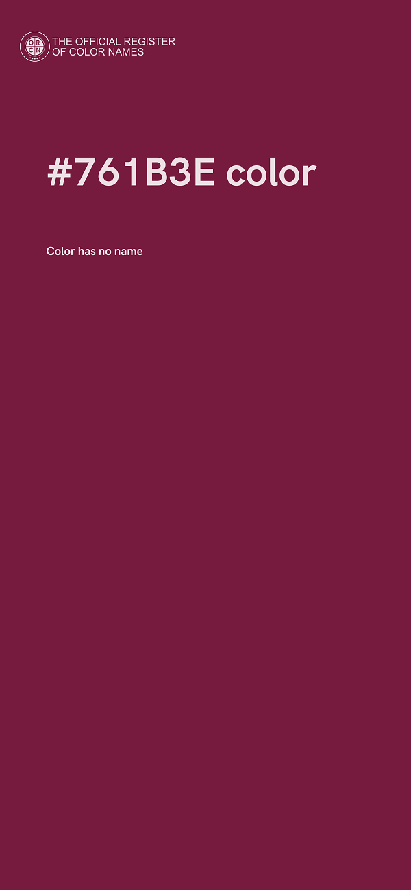 #761B3E color image
