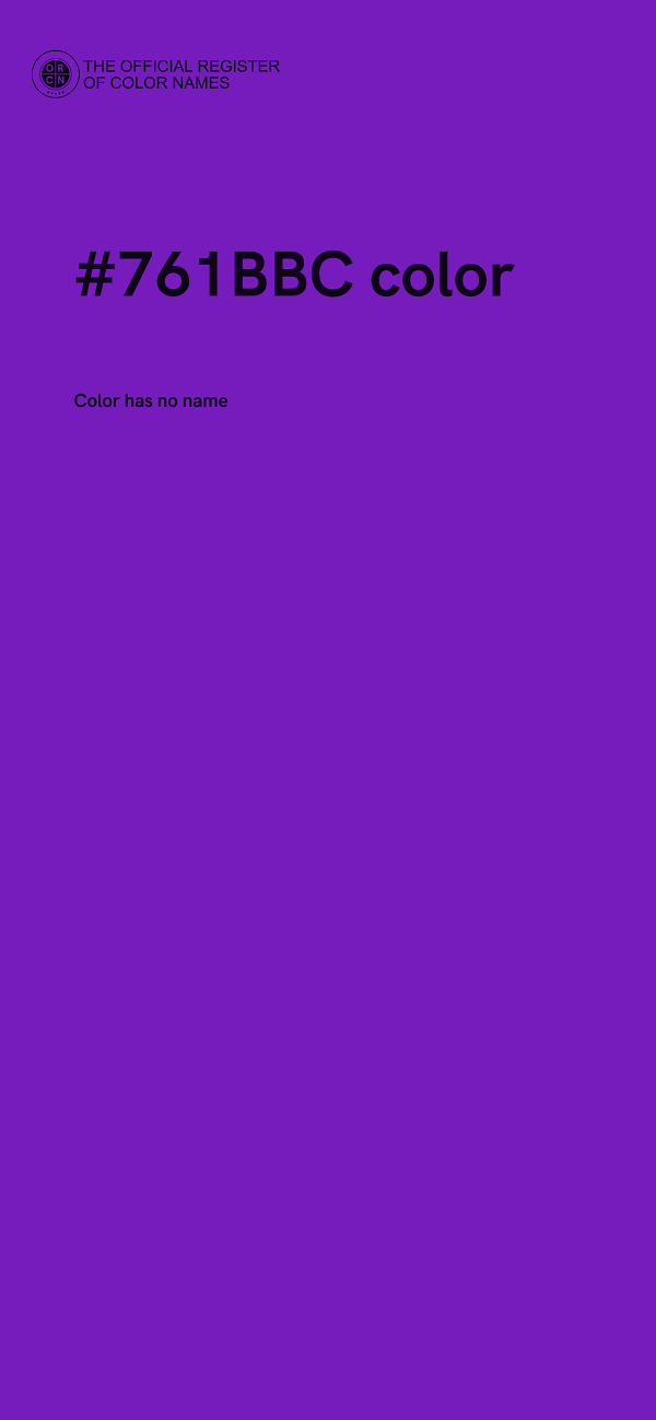 #761BBC color image