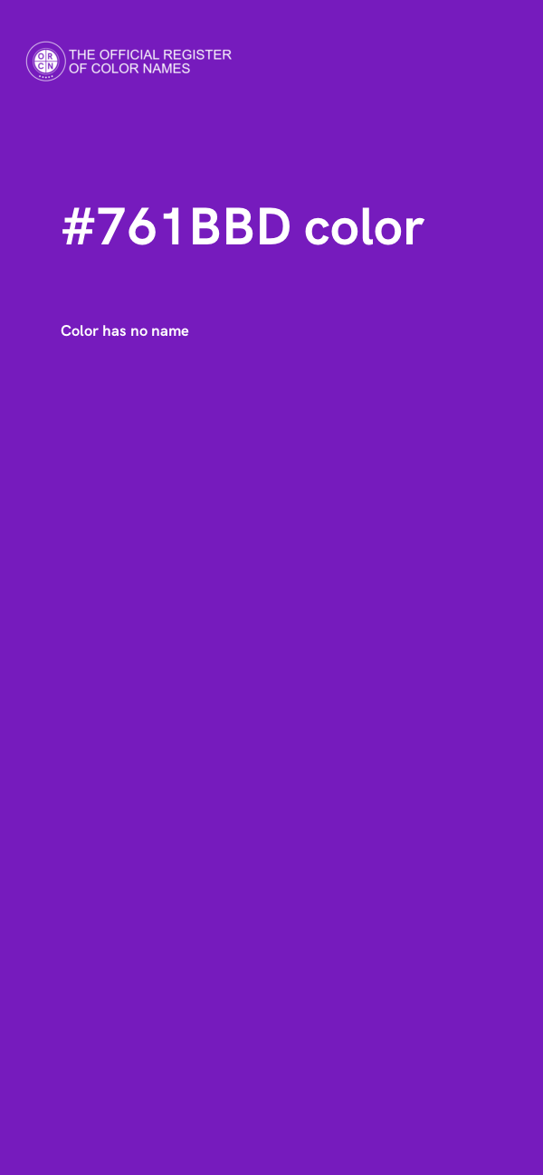 #761BBD color image