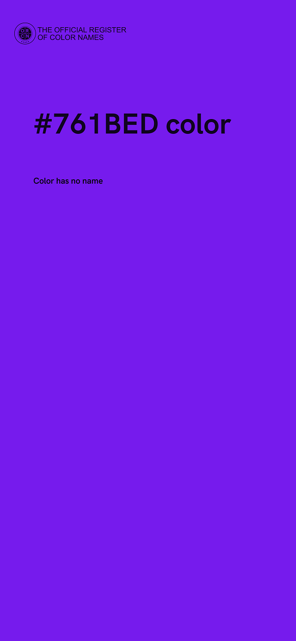 #761BED color image