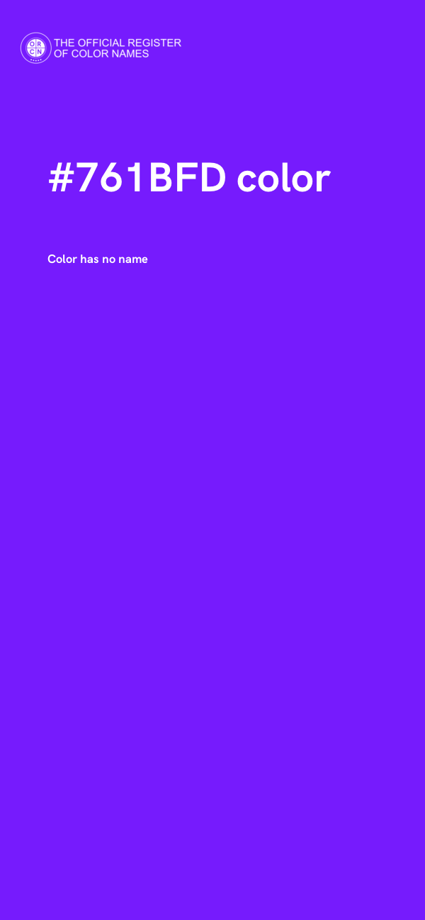#761BFD color image