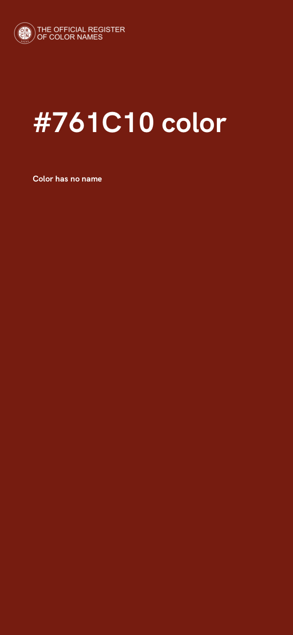 #761C10 color image