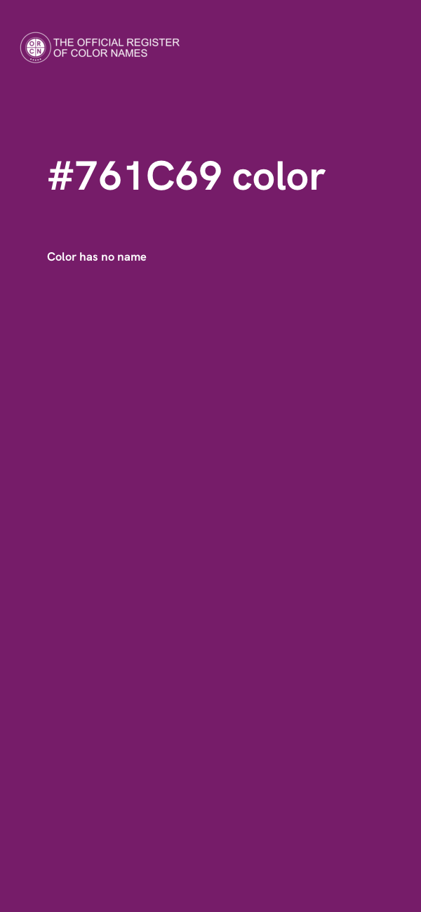#761C69 color image
