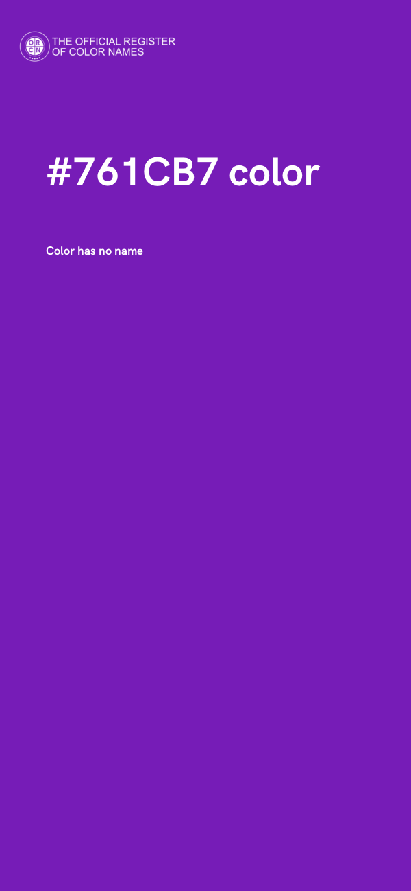 #761CB7 color image