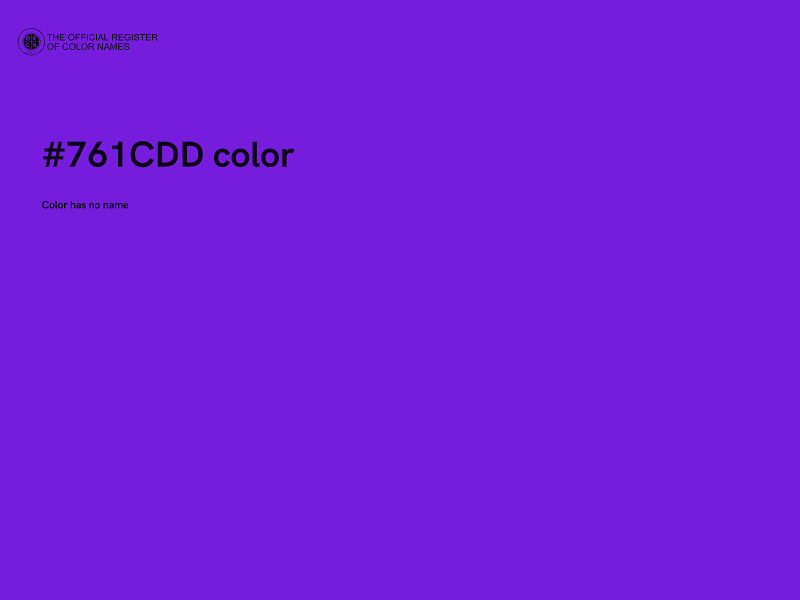 #761CDD color image