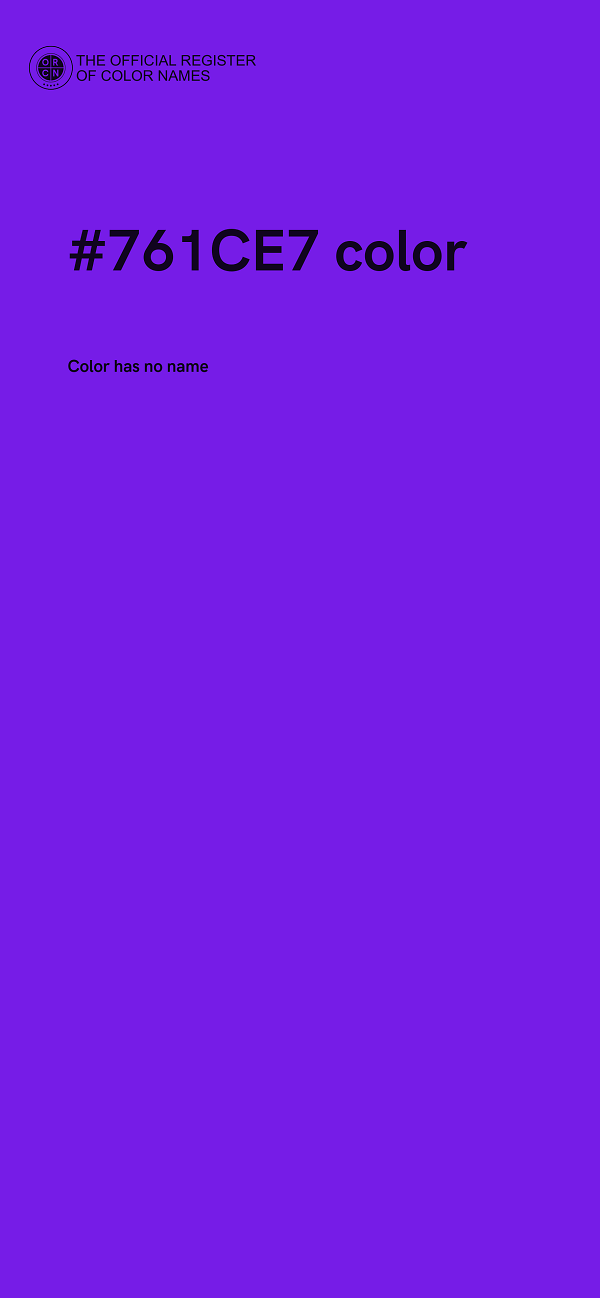 #761CE7 color image