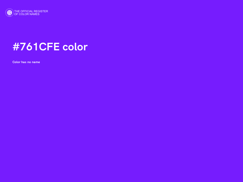 #761CFE color image