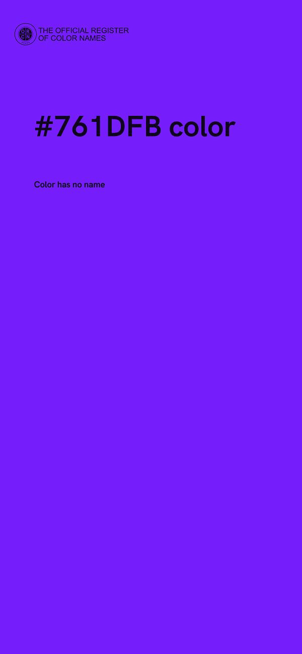 #761DFB color image