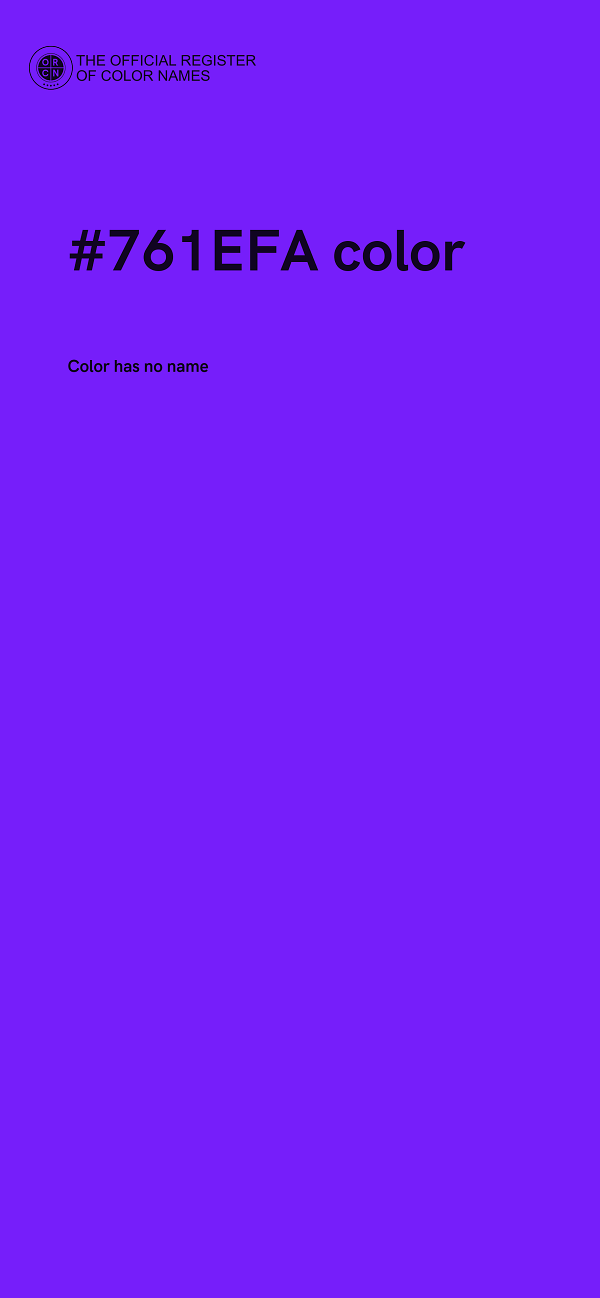 #761EFA color image