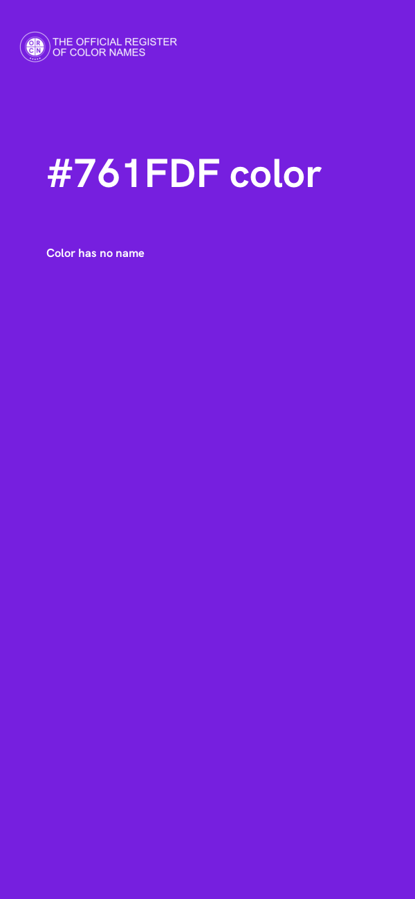 #761FDF color image