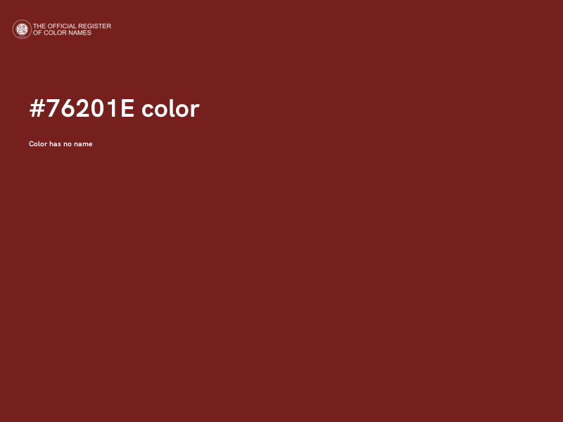 #76201E color image