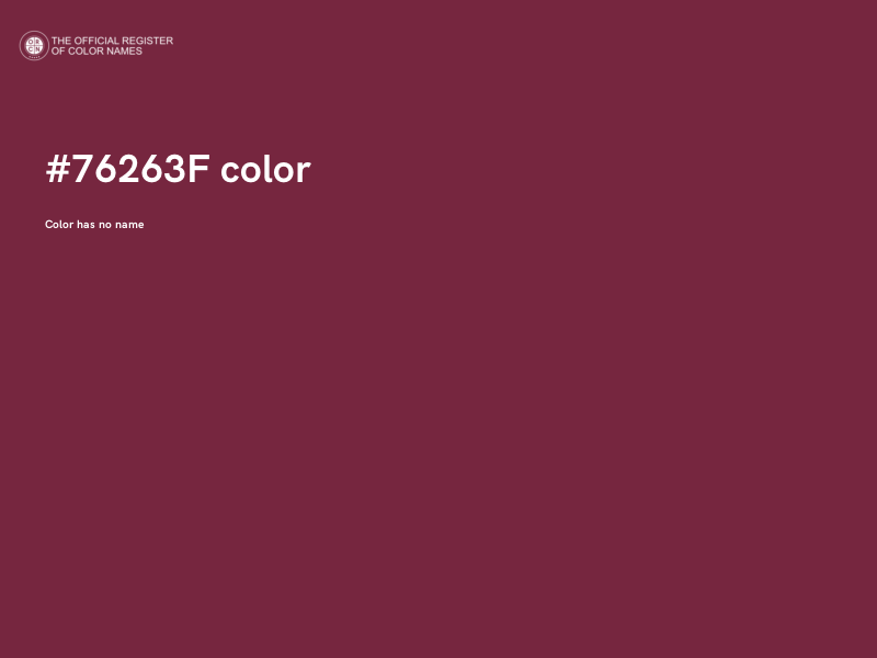 #76263F color image
