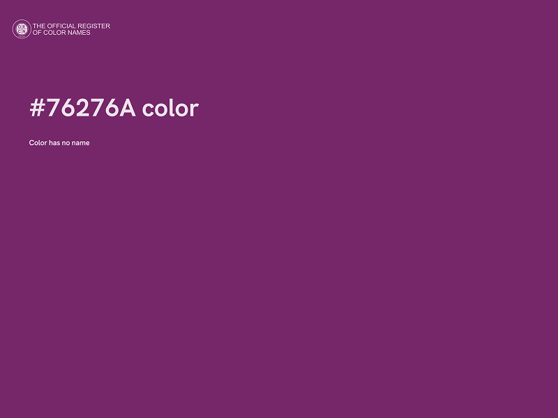 #76276A color image