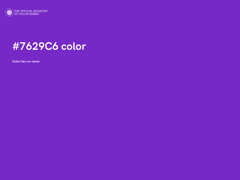 #7629C6 color image