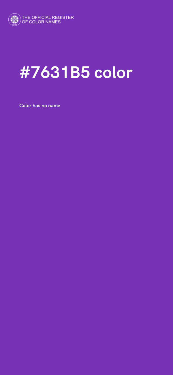 #7631B5 color image
