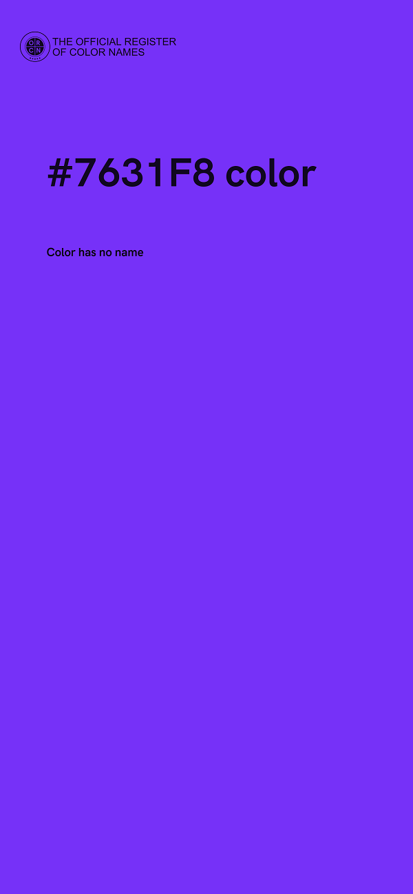 #7631F8 color image