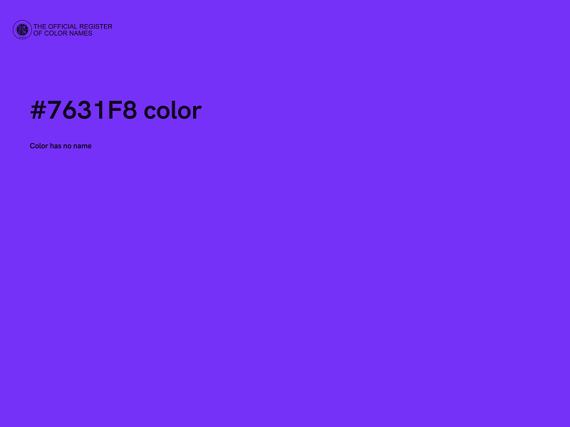 #7631F8 color image