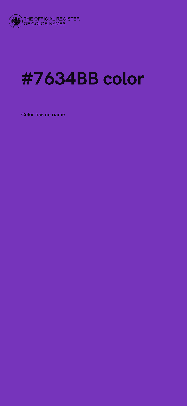 #7634BB color image