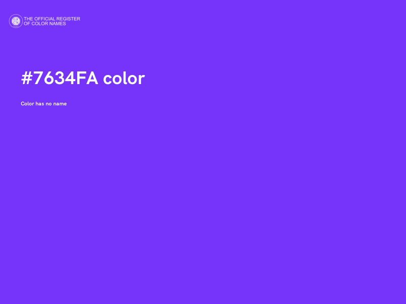 #7634FA color image