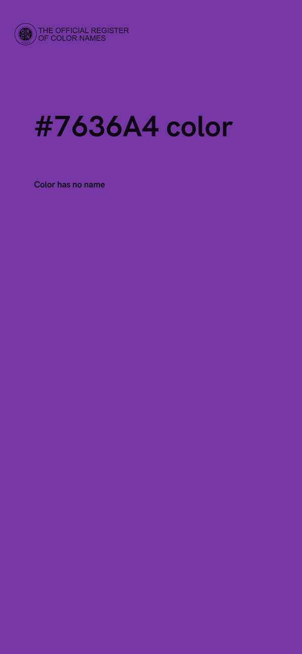 #7636A4 color image