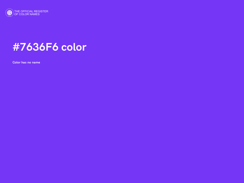#7636F6 color image